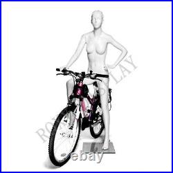 Female Sport Mannequin with Bicycle Riding Pose Dress Form Display #MZ-BY-F01