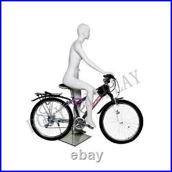 Female Sport Mannequin with Bicycle Riding Pose Dress Form Display #MZ-BY-F01