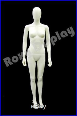 Female Unbreakable Egghead Plastic Mannequin Head Turns Roxy Display #SF6WEG