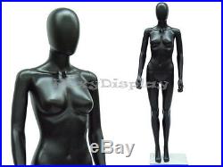 Female Unbreakable Egghead Plastic Mannequin Turnable &Removable Head PS-SF6BKEG
