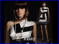 Female Unbreakable Plastic Mannequin Display Dress Form PS-G5+FREE Wig