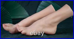 Female Vein Feet Mannequin Big Feet High Arch Foot Size 40 NEW Platinum Silicone