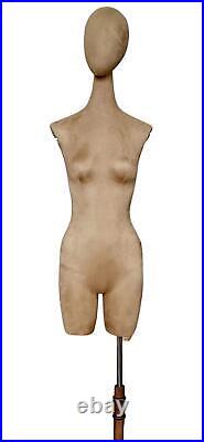 Female Women Dress Form Mannequin Body with arms Head Base Store Display Mode
