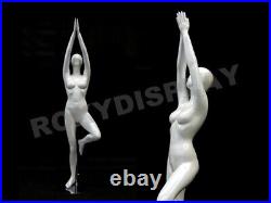 Female Yoga Style Fiberglass Mannequin Display Dress Form #MC-YOGA07