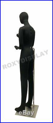 Female full body Poseable Mannequin form Black with flexible parts #JF-F02SOFTX