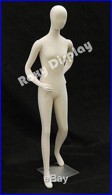 Female full body Poseable Mannequin form white with flexible parts #F01SOFTX-JF