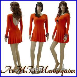 Female mannequin display sexy manquin, head rotate, Full body manikin-SP24+2Wigs