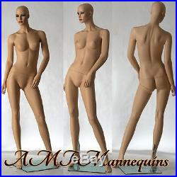 Female mannequin displays leggings yoga pants, hand made manikin -Gina+1wig