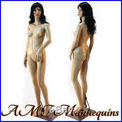 Female mannequin, head/arm rotates, manikin-F3+2FreeWig