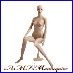 Female mannequin +pedestal, car show display body girl manikin Sitting F6+2Wigs