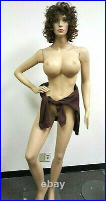 Female mannequin +stand, Full body, Sexy girl, Handmade, defective manikin+1Wig