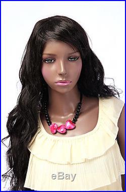 Female plastic mannequin durable, unbreakable dark African girl manikin- Tanya