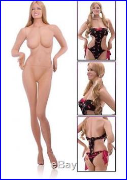 Fiberglass FEMALE Mannequin Manikin Dress Form Display COMPLETE CANDY
