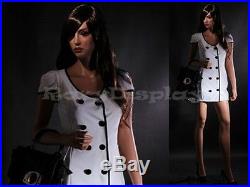 Fiberglass Female Manequin Mannequin Display Dress Form #MZ-LISA7+FREE WIG