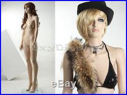 Fiberglass Female Manequin Mannequin Display Dress Form #MZ-ZARA4+FREE WIG