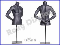 Fiberglass Female Mannequin Manikin Dress Form Display Torso Half Body #MZ-NI-13