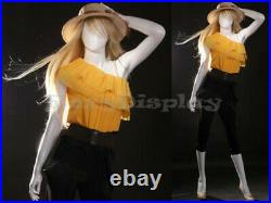 Fiberglass Female mannequin EggHead Style Dress Form Display #MZ-LISA13EG