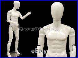 Fiberglass Male Mannequin with Flexible Head, Arms and Legs Display #MD-Z-MFXWEG