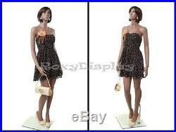 Fiberglass Pretty Black Female Mannequin Display Dress Form #MZ-MYA3+FREE WIG