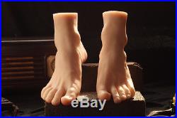 Flexible Soft Silicone Display Male Foot Mannequin