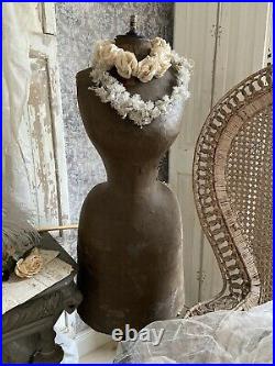 Frankreich Antik Schneiderpuppe Wespentaille Antique Mannequin dress form Shabby