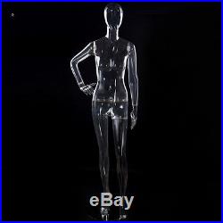 Full Body Clear Female Mannequin with Head New Fashion Store Window Display