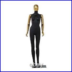Full Body Female Mannequin Display Head Turns Torso Dress Form With Base Stand