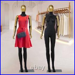 Full Body Female Mannequin Display Head Turns Torso Dress Form With Base Stand