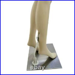 Full Body Female Mannequin withBase Plastic Realistic Display Head Turns Dress