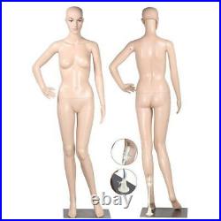 Full Body Female Mannequin with Base Plastic Realistic Display Head Turns Dress
