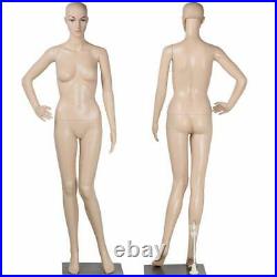 Full Body Female Mannequin with Base Plastic Realistic Display Head Turns Dress