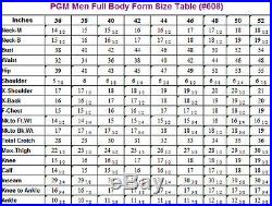 Full Body Mature Men's Working Dress Form Professional Grade Pinnable Size 48