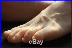 Full Silicone Male Silicone Fake Feet Model, Mannequin Shoes SIZE 44# A586