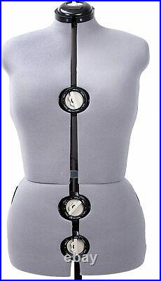 GEX 13 Dials Adjustable Dress Form Sewing Female Mannequin Torso Stand Large