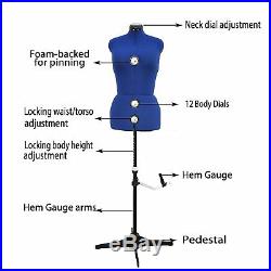 GEX Adjustable Dress Form Sewing Female Mannequin Torso Stand Small 13-Dial
