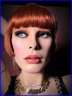GRENEKER Mannequin Female Glass Eyes Teeth Dramatic Full Realistic Vintage