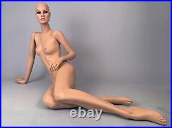 GRENEKER Vintage Mannequin Female Realistic Reclining Lounging Glass Eyes Full