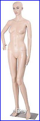 Giantex Full Body Female Mannequin, 68.9H Metal Base, 33.8Hip Plastic Display