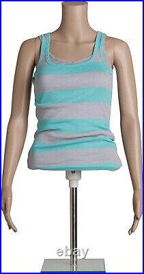 Half Body Mannequin Form Female Adjustable Flesh Tone 29 ¾ to 44 Chest 33