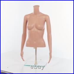 Half Body Mannequin Form Female Adjustable Flesh Tone 29 ¾ to 44 Chest 33