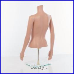 Half Body Mannequin Form Female Adjustable Flesh Tone 29 ¾ to 44 Chest 33