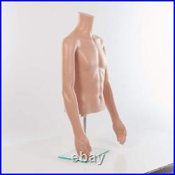 Half Body Mannequin Plastic Form Male Torso 29 ¾ to 44 Chest 36 Waist 30