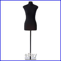 Half-scale Mini Basic Female Sewing Dress Form 12 Soft Tailor Mannequin Black
