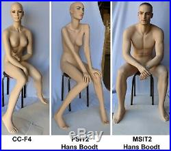 Hans Boodt Hyper Realistic Sitting Mannequin 1 PC Only LOCAL PICKUP LOS ANGELES