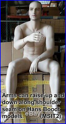 Hans Boodt Hyper Realistic Sitting Mannequin 1 PC Only LOCAL PICKUP LOS ANGELES