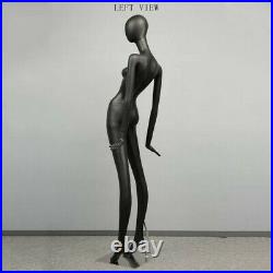 High End Unique Designer full body female mannequin black glossy