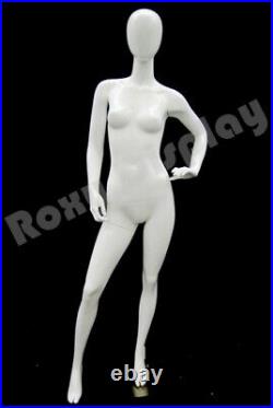 High glossy white Female mannequin Dress Form Display #MD-GF12W-S