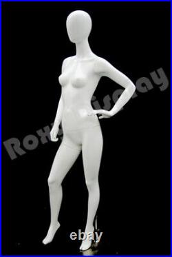 High glossy white Female mannequin Dress Form Display #MD-GF12W-S