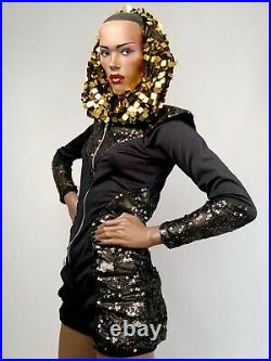 JOHN NISSEN Mannequin Grace Jones Black Androgynous Full Realistic Female Vtg