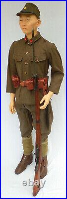 Japanese Asian Military Mannequin, EXTRA SMALL Sizes, 5'6 Tall, Museum Quality